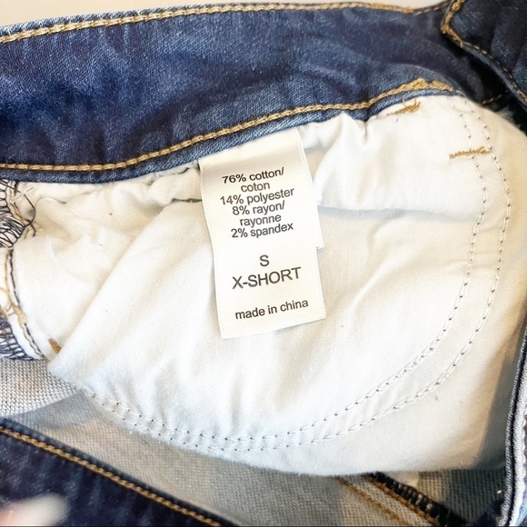 Maurice’s Distressed Denim High Waist Skinny Jeans Size Small X-Short - Picture 5 of 6